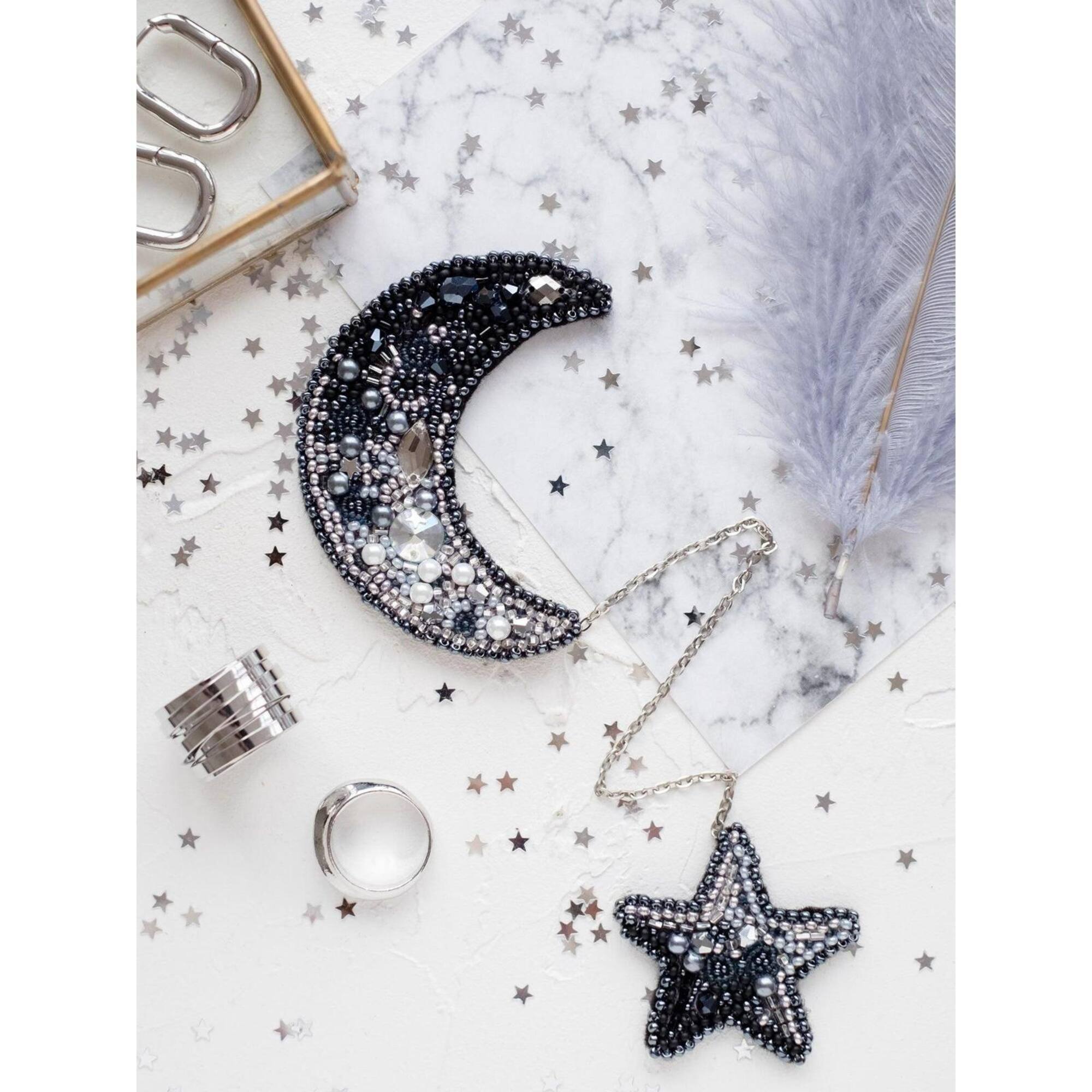 Abris Art Moon Bead Embroidery Decoration Kit